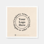 Eenvoudige beige minimalist servet (Voorkant)