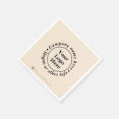 Eenvoudige beige minimalist servet (Hoek)