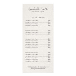 Eenvoudige beige minimalistische moderne legant reclamekaart