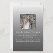 Eenvoudige bekendmaking van het AFSTUDEERDER Overl (Achterkant)