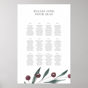 Eenvoudige bessen Zitgrafiek Poster