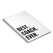 Eenvoudige Beste coach ooit Notitieboek (Rechterzijde)