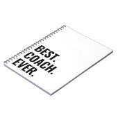 Eenvoudige Beste coach ooit Notitieboek (Linkerzijde)