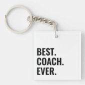 Eenvoudige Beste coach ooit Sleutelhanger (Voorkant)
