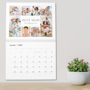 Eenvoudige Beste Moeder Fotocollage Kalender