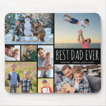 Eenvoudige BESTE PAPA Ooit 8 Foto Collage Jouw Tek