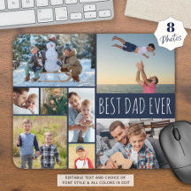 Eenvoudige BESTE PAPA OOIT 8 Fotosamenstelling Nav