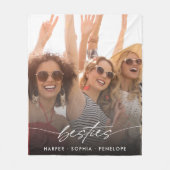 Eenvoudige Besties Creëer uw eigen moderne fotoscr Fleece Deken (Voorkant)