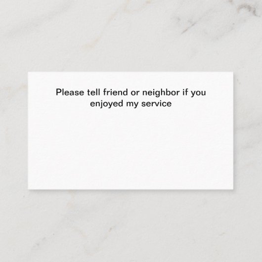 Eenvoudige betaalbare rit hailing Visitekaartjes (Achterkant)