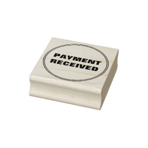 Eenvoudige "BETALING ONTVANGEN" Rubberstempel