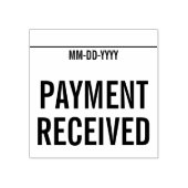 Eenvoudige "BETALING ONTVANGEN" Rubberstempel Rubberstempel (Afrduk)