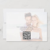 Eenvoudige Bewaar de Datum Trouwfoto Aangepast Save The Date (Achterkant)