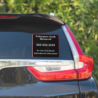 Eenvoudige Black Business Promotie Adverteren Sticker