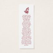 Eenvoudige Bladwijzer voor aangepaste foto's Mini Visitekaartjes (Achterkant)