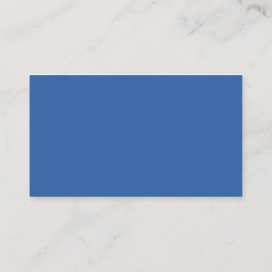 Eenvoudige blauw-wit minimalistische professional visitekaartje (Achterkant)