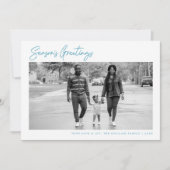 Eenvoudige blauwe feestdag van de Seizoen van het (Voorkant)