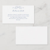 Eenvoudige Blauwe Hand Getrokken Boog Behuizing Ka Informatiekaartje (Voorkant / Achterkant)