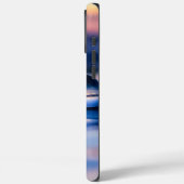 Eenvoudige blauwe roze Sunset Crystal Ball foto Case-Mate iPhone Case (Achterkant / Links)