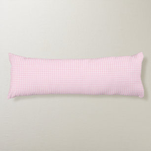 Eenvoudige Bleke Roze Gingham Plaid Lichaamskussen
