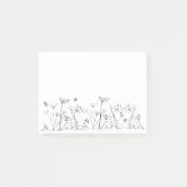 Eenvoudige bloem (a302) post-it® notes (Voorkant)