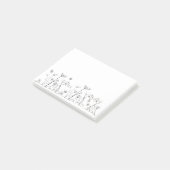 Eenvoudige bloem (a302) post-it® notes (Schuin)