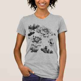 Eenvoudige bloem t-shirt