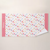 Eenvoudige bloemen badhanddoek (Badhanddoek)