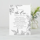 Eenvoudige bloemen heb ik gevonden | Zwarte bruilo Kaart (Staand voorkant)