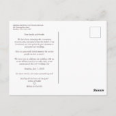 Eenvoudige Bloemen LGTB verloofd paar Datum wijzig Briefkaart (Achterkant)