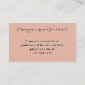 Eenvoudige Bloemen Waterverf Visitekaartje (Achterkant)