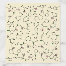 Eenvoudige bloemenbruiloft envelop liner