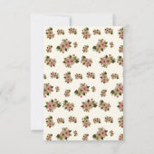 Eenvoudige bloemige uitnodiging (Achterkant)