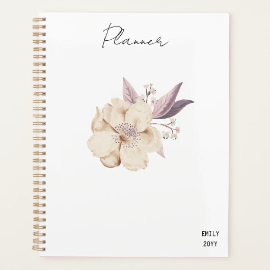 Eenvoudige bloemplanner planner (Voorkant)