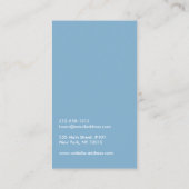 Eenvoudige Blue Circle-Logo Visitekaartje (Achterkant)