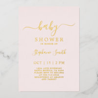 Eenvoudige Blush Roze Baby Shower echt