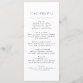 Eenvoudige Boho bruiloft receptie Menu (Voorkant)