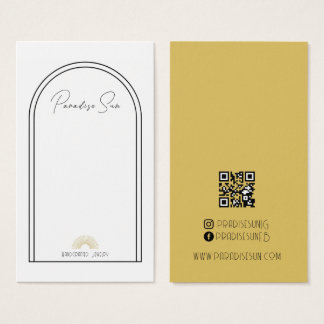 Eenvoudige Boho Business Oorbel Display Kaart