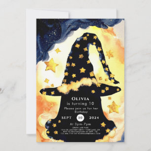 Eenvoudige Boho Fun Wizard Verjaardag Kaart