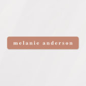 Eenvoudige Boho kleurrijke waterdichte naamlabels Labels (Design 1)