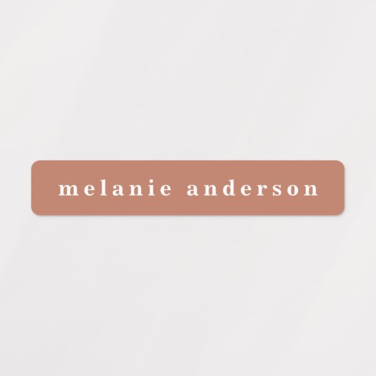 Eenvoudige Boho kleurrijke waterdichte naamlabels Labels (Design 1)