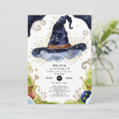 Eenvoudige Boho Magic Wizard Verjaardag Kaart (Staand voorkant)