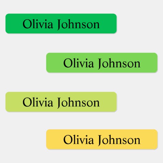 Eenvoudige Boho Rainbow Kinder Waterproof Name Lab Labels (Groep)