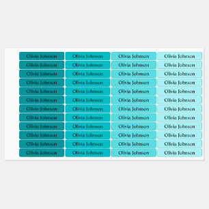 Eenvoudige Boho Rainbow Kinder Waterproof Name Lab Labels
