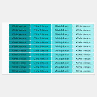 Eenvoudige Boho Rainbow Kinder Waterproof Name Lab Labels