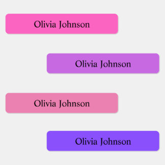 Eenvoudige Boho Rainbow Kinder Waterproof Name Lab Labels