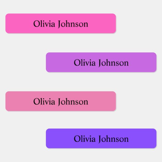 Eenvoudige Boho Rainbow Kinder Waterproof Name Lab Labels (Groep)