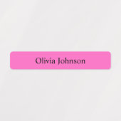 Eenvoudige Boho Rainbow Kinder Waterproof Name Lab Labels (Design 1)