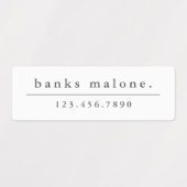 Eenvoudige Boho Rainbow Waterbestendige Naam Labels (Design 1)