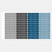 Eenvoudige Boho Rainbow Waterbestendige Naam Labels (Vel)