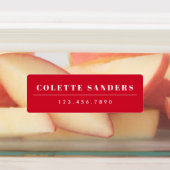 Eenvoudige Boho Rainbow Waterbestendige Naam Labels (Aangebracht)